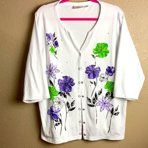 Quacker Factory snap front top XL